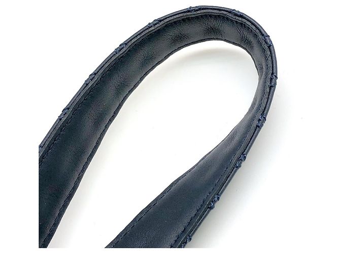 Portachiavi Chanel Matelassé Blu Navy - vista 7