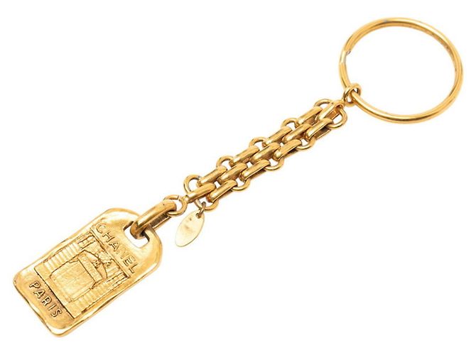 Portachiavi Placcato Oro Chanel D'oro - vista 2