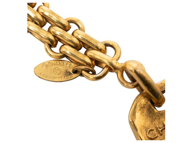 Portachiavi Placcato Oro Chanel D'oro - vista 3