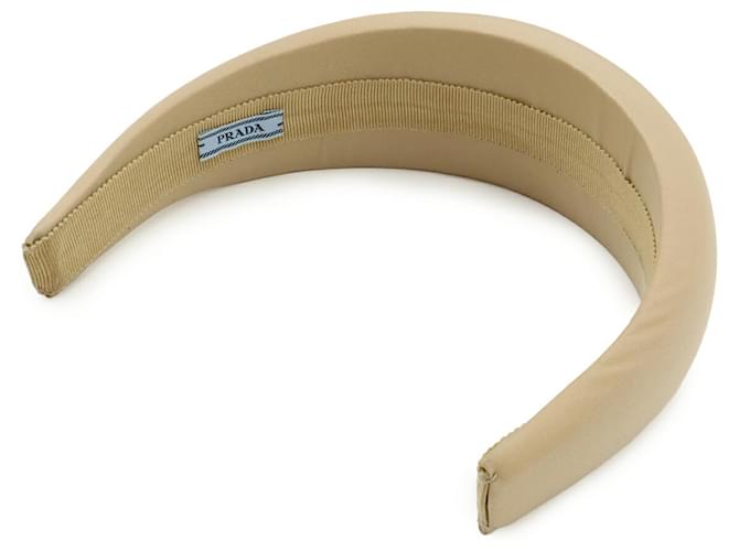 Fascia per Capelli Triangle Prada in Nylon Beige - vista 3