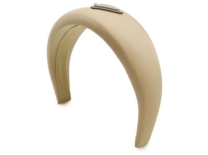 Fascia per Capelli Triangle Prada in Nylon Beige - vista 4