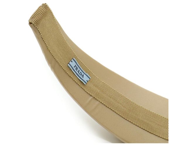 Fascia per Capelli Triangle Prada in Nylon Beige - vista 7