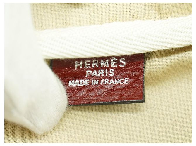 Borsa da Viaggio Victoria in Pelle Hermès Rosso - vista 5
