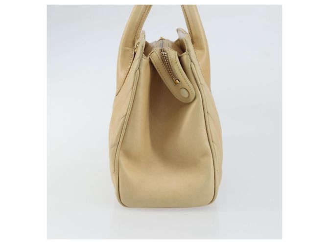 Chanel Vintage Umhängetasche Convertible Chevron aus Lammleder Mittel - Ansicht 4