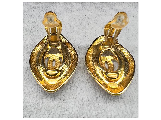 Orecchini a clip in tono oro Chanel Coco Mark 97P D'oro - vista 7