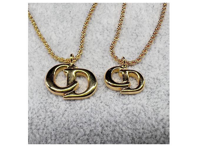 Set collana, orecchini e bracciale Christian Dior con scatola D'oro - vista 4