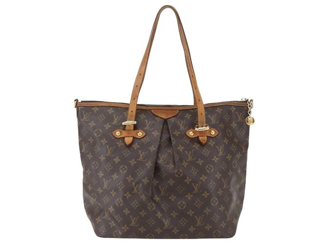 Louis Vuitton Palermo Handtasche aus Monogramm-Canvas GM Braun - Ansicht 2