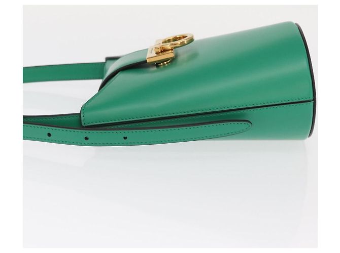 Bolsa Gancini de couro Salvatore Ferragamo Verde - vista 4