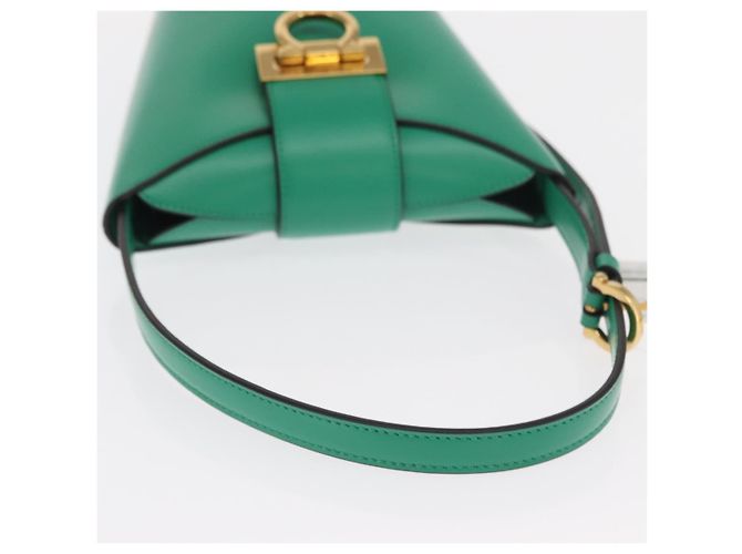 Bolsa Gancini de couro Salvatore Ferragamo Verde - vista 7