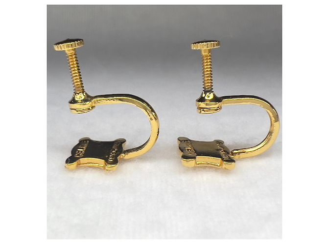 Orecchini Triomphe in tono oro con strass Céline D'oro - vista 5