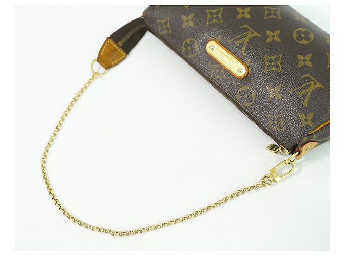 Borsa a mano Eva Louis Vuitton in tela Monogram Marrone - vista 7