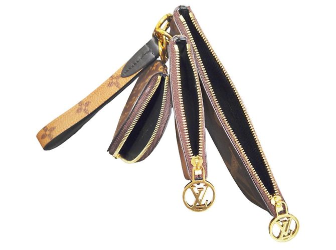 LOUIS VUITTON Pochette Trio Monogramma Gigante Inverso Marrone - vista 8