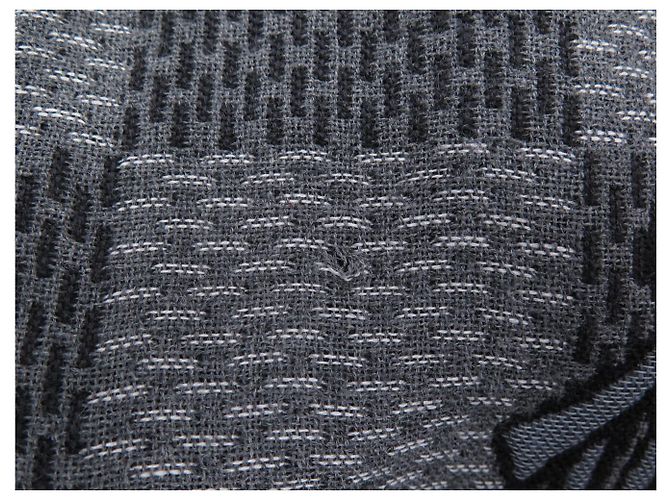 NUOVA COPERTA LOUIS VUITTON X CHRISTOPHER NEMETH DAMIER ROPE R2248 IN LANA Grigio - vista 11