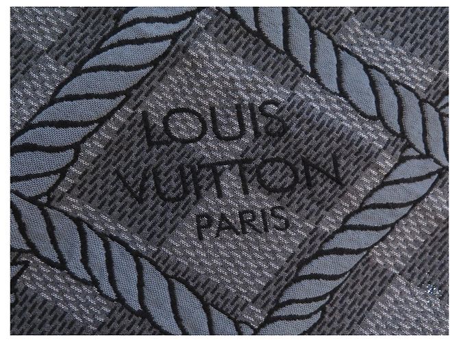 NUOVA COPERTA LOUIS VUITTON X CHRISTOPHER NEMETH DAMIER ROPE R2248 IN LANA Grigio - vista 7