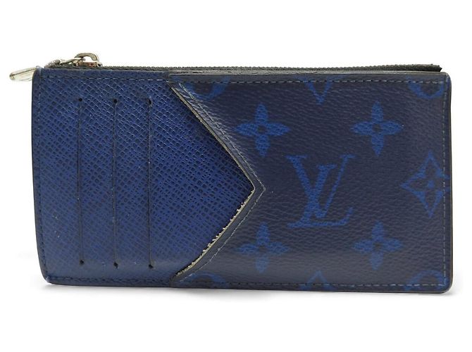 BILLETERA DE MONEDAS LOUIS VUITTON M30270 EN LONA TAIGARAMA Azul - vista 2
