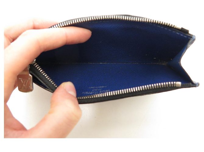 BILLETERA DE MONEDAS LOUIS VUITTON M30270 EN LONA TAIGARAMA Azul - vista 6
