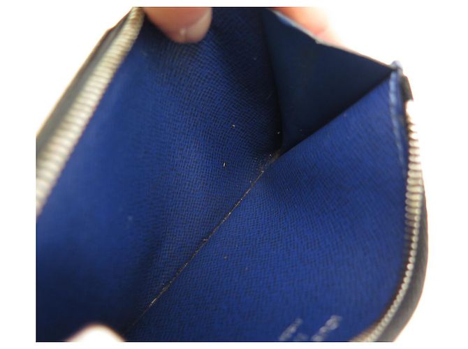 BILLETERA DE MONEDAS LOUIS VUITTON M30270 EN LONA TAIGARAMA Azul - vista 9