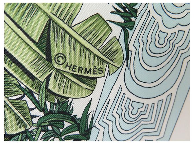 Hermès FULAR HERMES LE LEGGENDE DELL'ALBERO ANNIE FAIVRE QUADRATO 90 IN SETA Crudo - vista 6