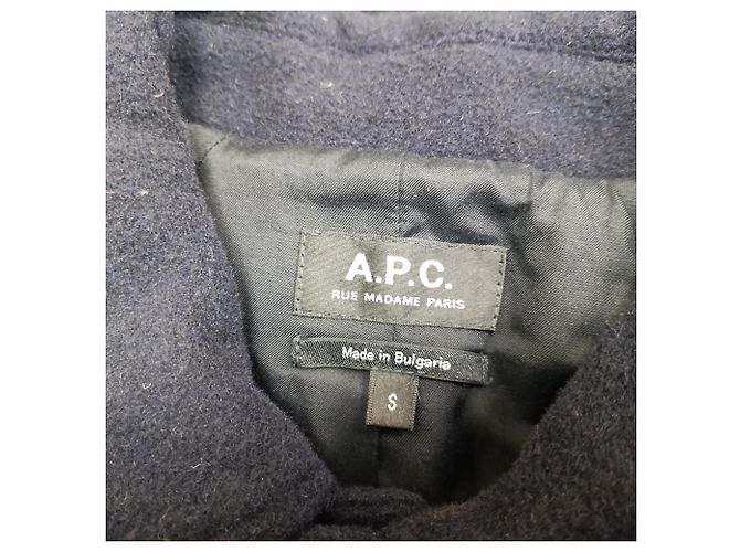 Apc Abrigo A.P.C. Ethan en lana azul marino - vista 4