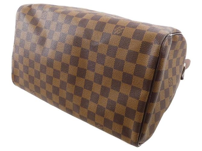 Borsa Boston Speedy Damier Louis Vuitton Marrone - vista 2