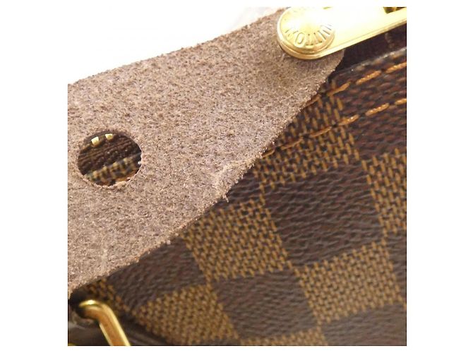 Borsa Boston Speedy Damier Louis Vuitton Marrone - vista 4