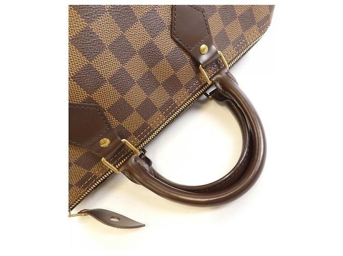 Borsa Boston Speedy Damier Louis Vuitton Marrone - vista 5