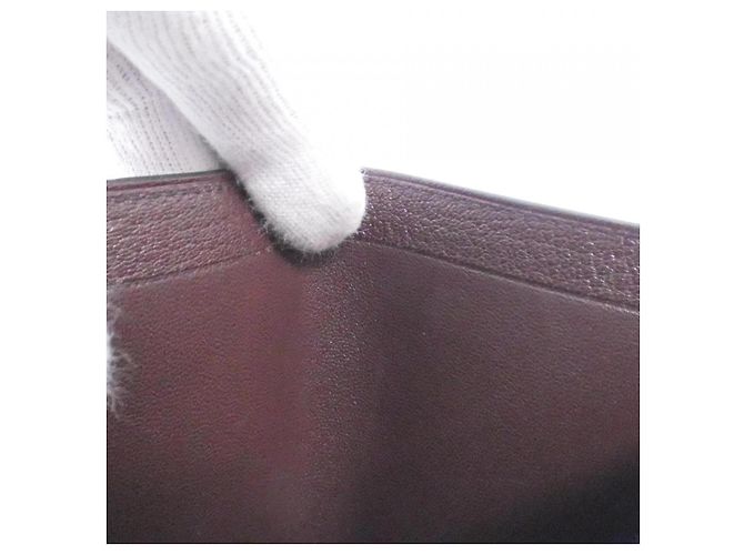 Portafoglio Compact Chevre Béarn di Hermès Marrone - vista 8