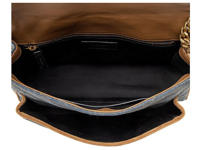 Saint Laurent Denim Wildleder Monogramm Niki Mittel Schultertasche - Ansicht 7