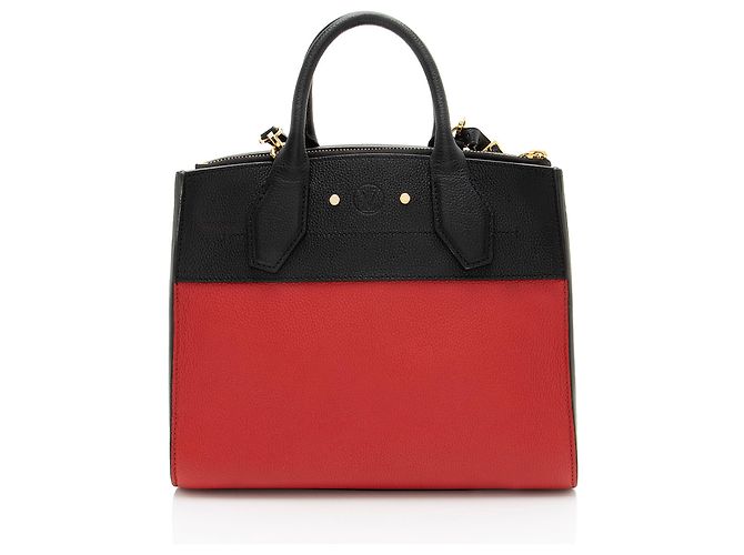 Borsa Tote City Steamer PM in Taurillon Louis Vuitton Nero - vista 3