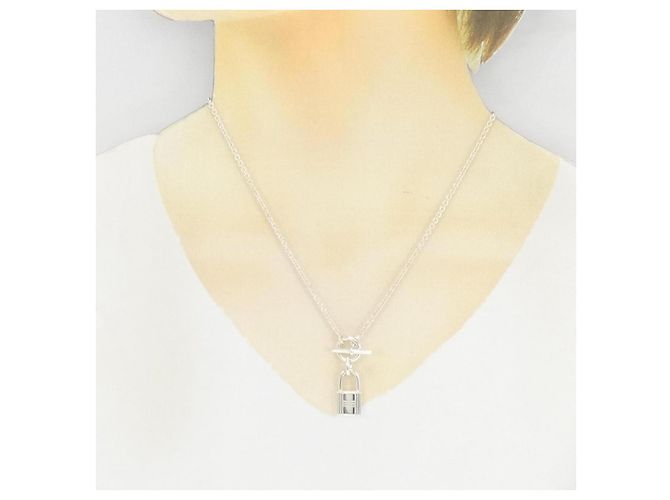 Collana Hermès Amulette Cadena in argento 925 Metallico - vista 6