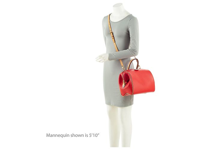 Borsa a mano PM in pelle Epi Louis Vuitton Rosso - vista 5