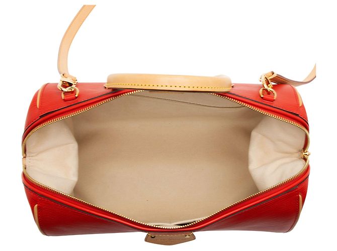 Borsa a mano PM in pelle Epi Louis Vuitton Rosso - vista 7