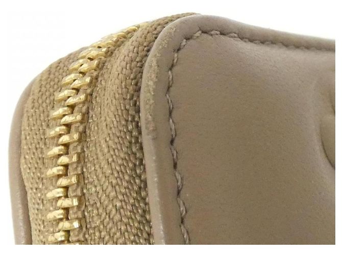 Cartera Larga Zippy Coussin de Piel de Cordero Louis Vuitton Castaño Beige - vista 5