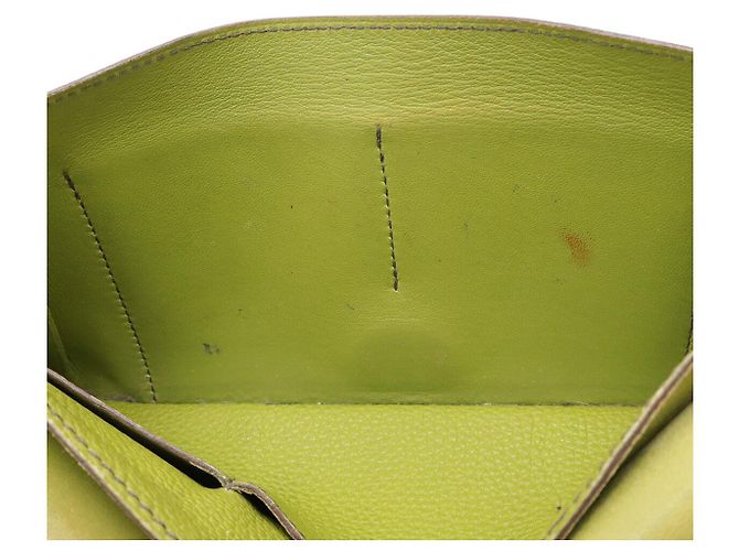 Hermès Portefeuille Long Dogon Duo GM Togo Hermes Vert - vue 8
