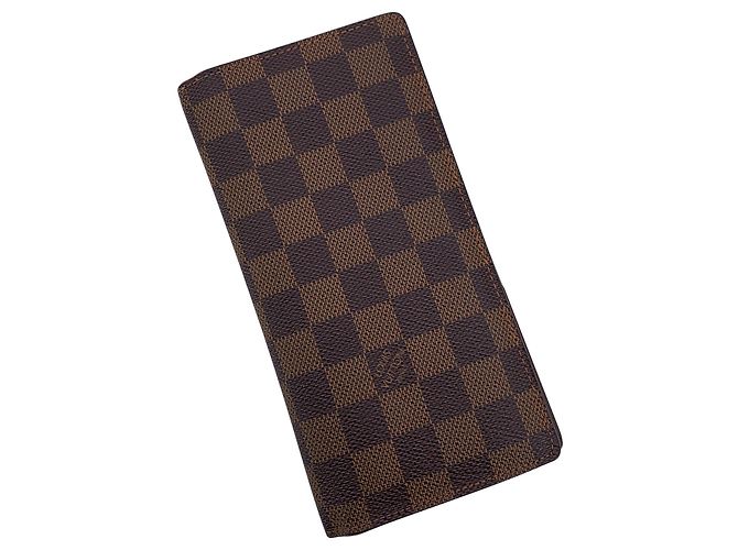 Portafoglio in tessuto Louis Vuitton Brazza Marrone - vista 2