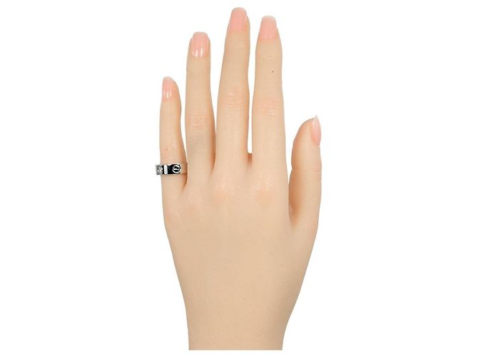 Cartier Love Classic Ring aus Pt950-Platin mit Diamanten, Größe 7 Silber Metallisch - Ansicht 2