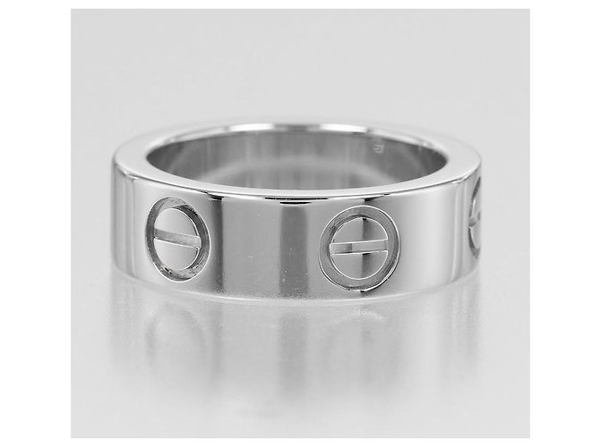 Cartier Love Classic Ring aus Pt950-Platin mit Diamanten, Größe 7 Silber Metallisch - Ansicht 7