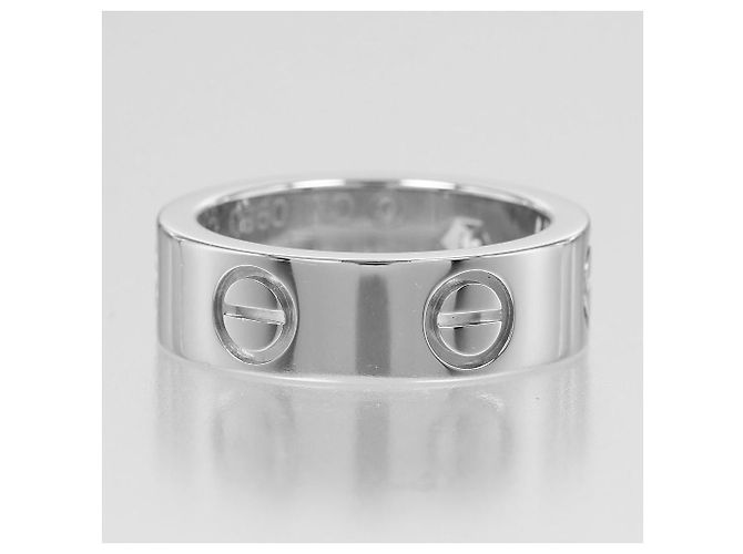 Cartier Love Classic Ring aus Pt950-Platin mit Diamanten, Größe 7 Silber Metallisch - Ansicht 8