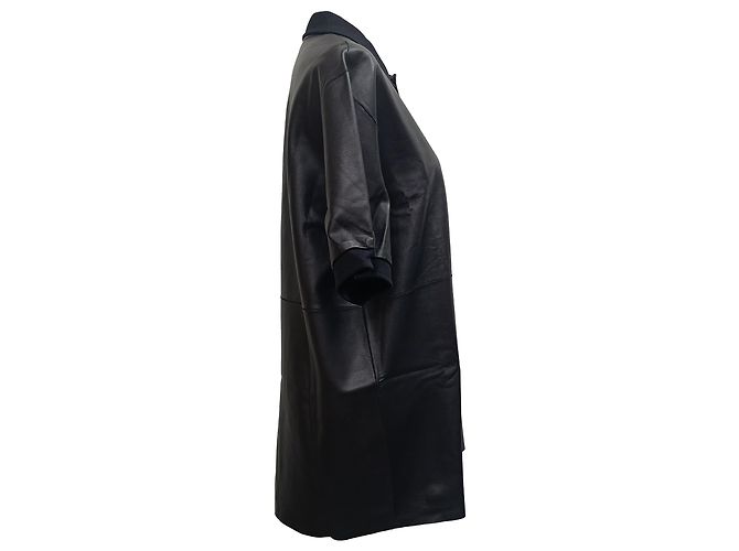 Polo de cuero negro McQ de Alexander McQueen - vista 3