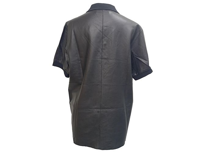 Polo de cuero negro McQ de Alexander McQueen - vista 4