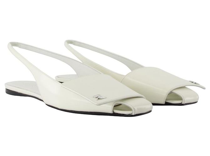 Sandali Iced Fold - Courreges - Pelle - Bianco - vista 2