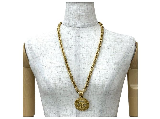 Collar Chanel Coco Dorado Metálico - vista 2