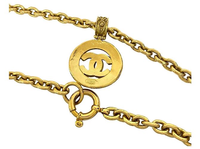 Collar Chanel Coco Dorado Metálico - vista 3