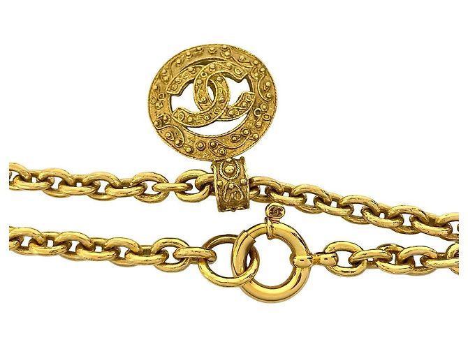 Collar Chanel Coco Dorado Metálico - vista 4