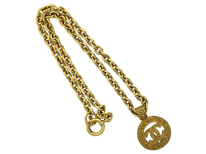 Collar Chanel Coco Dorado Metálico - vista 5