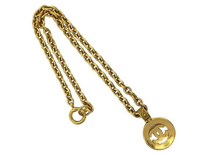 Collar Chanel Coco Dorado Metálico - vista 6