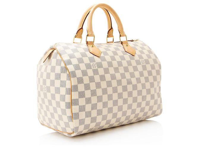 Louis Vuitton Damier Azur Speedy 30 Tasche Blau - Ansicht 2