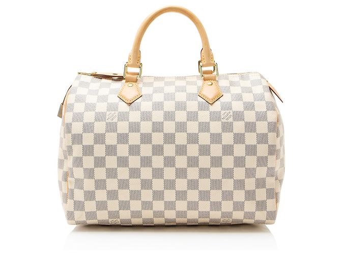 Louis Vuitton Damier Azur Speedy 30 Tasche Blau - Ansicht 3