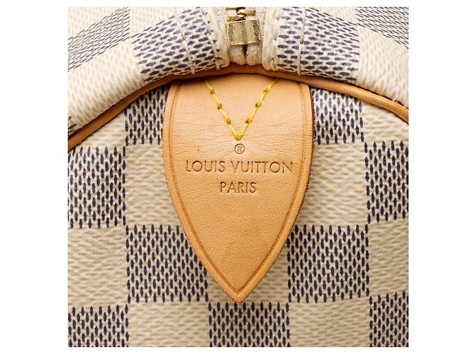 Louis Vuitton Damier Azur Speedy 30 Tasche Blau - Ansicht 8