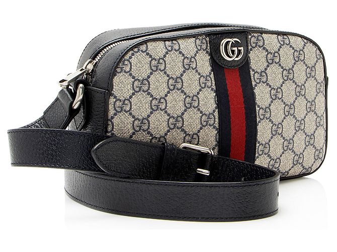 Borsa a tracolla Gucci GG Supreme Ophidia Small Marrone Beige - vista 2